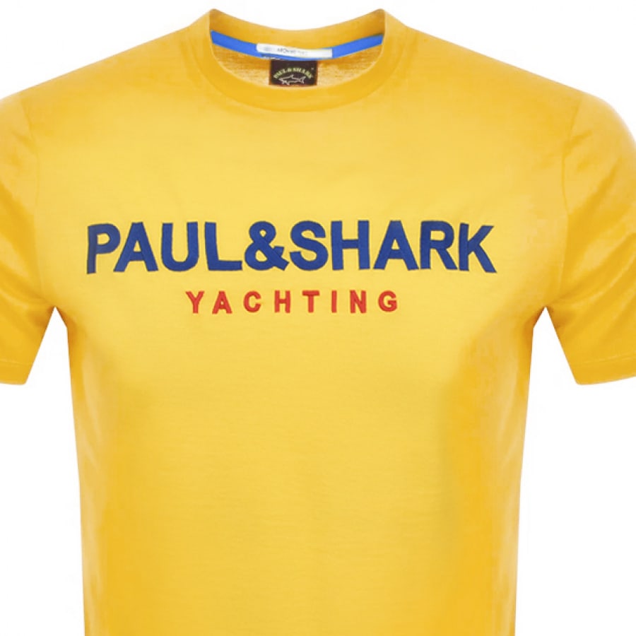 Alternative Image for ProductPaul And Shark Logo T Shirt Yellow2